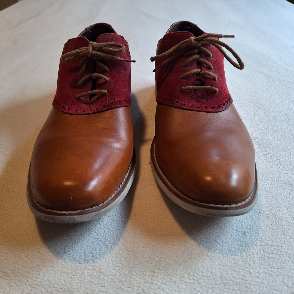Cole Haan Brown and Red Oxfords